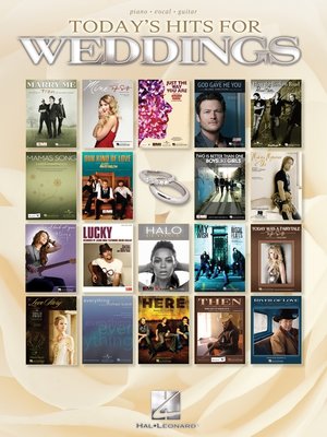 cover image of Today's Hits for Weddings (Songbook)